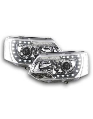 Headlights Daylight LED daytime running lights VW Bus T5 from 2009 chrome