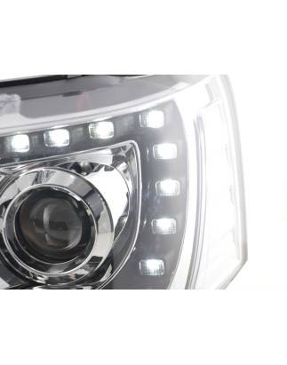 Headlights Daylight LED daytime running lights VW Bus T5 from 2009 chrome