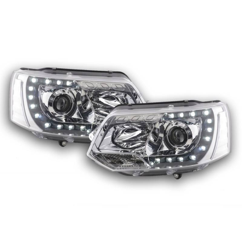 Headlights Daylight LED daytime running lights VW Bus T5 from 2009 chrome