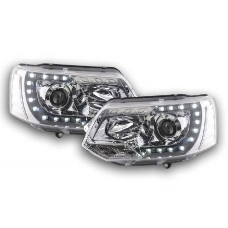 Headlights Daylight LED daytime running lights VW Bus T5 from 2009 chrome