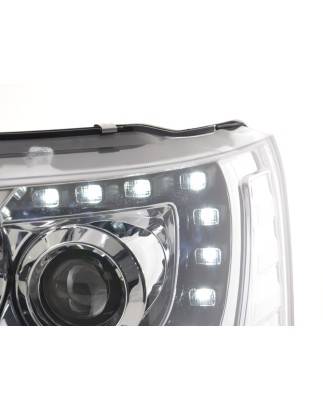 Headlights Daylight LED daytime running lights VW Bus T5 from 2009 chrome