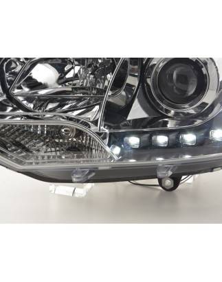 Headlights Daylight LED daytime running lights VW Bus T5 from 2009 chrome