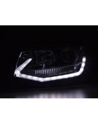 Headlights Daylight LED daytime running lights VW Bus T6 from 2015 chrome