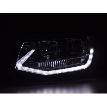 Headlights Daylight LED daytime running lights VW Bus T6 from 2015 chrome