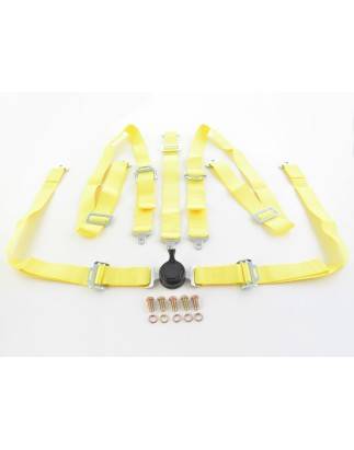 Harnais ceinture harnais 5 points harnais racing universel jaune