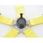 Harnais ceinture harnais 5 points harnais racing universel jaune