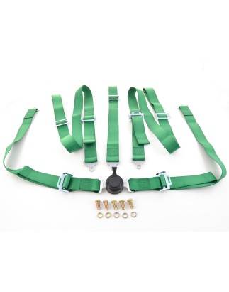 Harness belt 5-point harness racing harness universal green