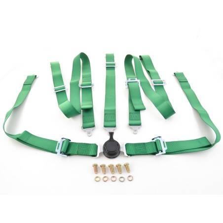 Harness belt 5-point harness racing harness universal green