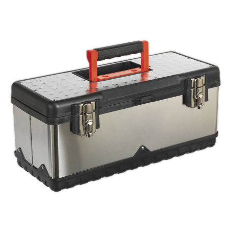 Stainless Steel Toolbox 505mm with Tote Tray