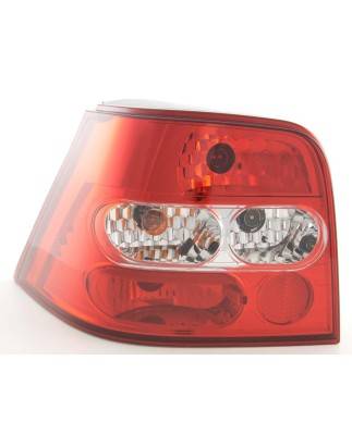 Taillights set VW Golf 4 98-02, red / clear