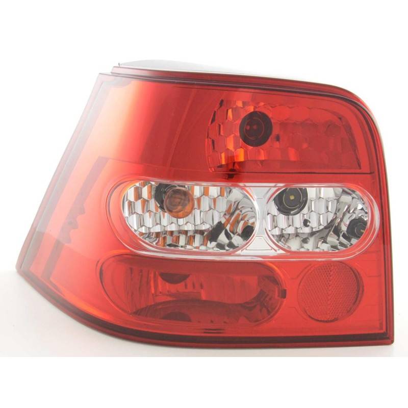 Taillights set VW Golf 4 98-02, red / clear