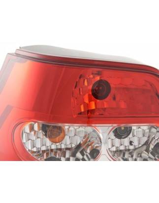 Taillights set VW Golf 4 98-02, red / clear