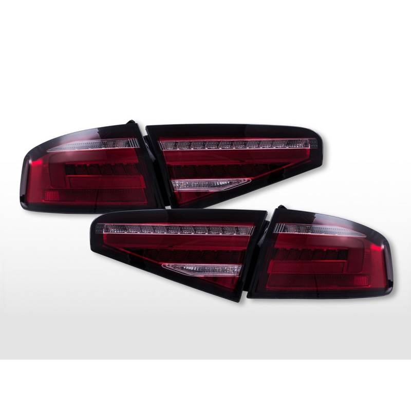 LED taillights Audi A4 (B8/8K) 2013-2015 red/clear