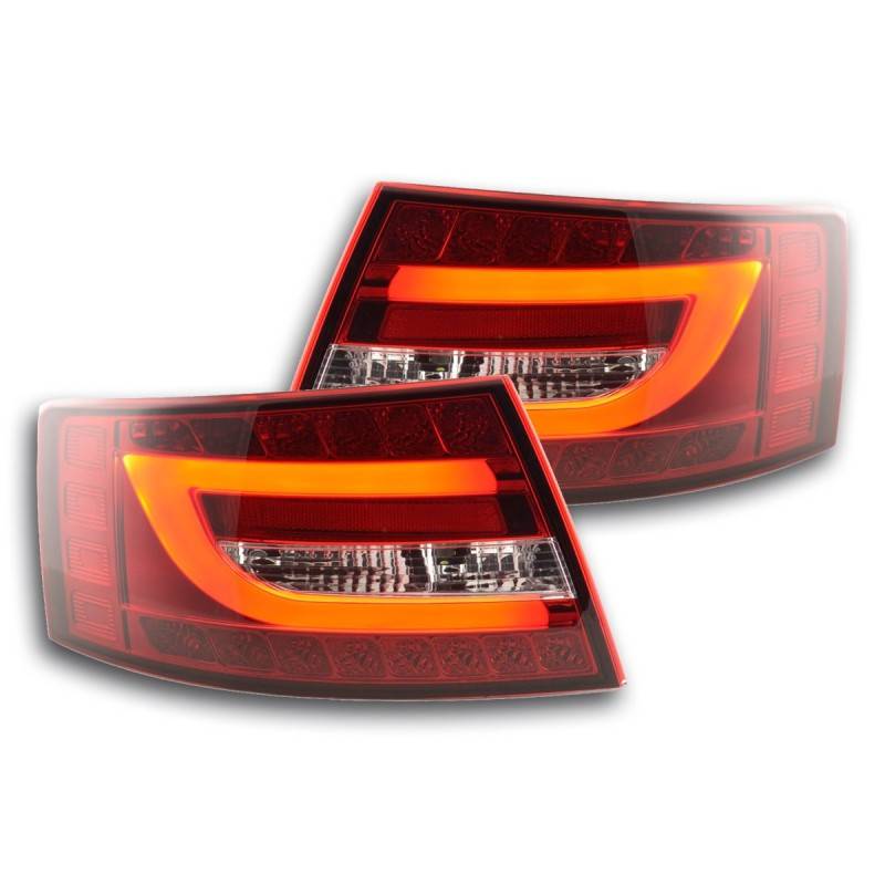 LED taillights set Audi A6 Limo (4F) 04-08 red / clear