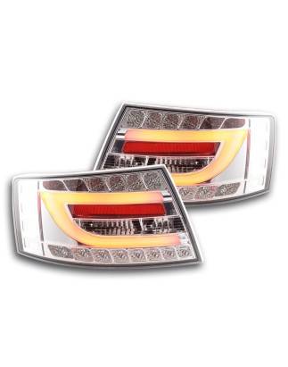 LED taillights set Audi A6 Limo (4F) 04-08 chrome