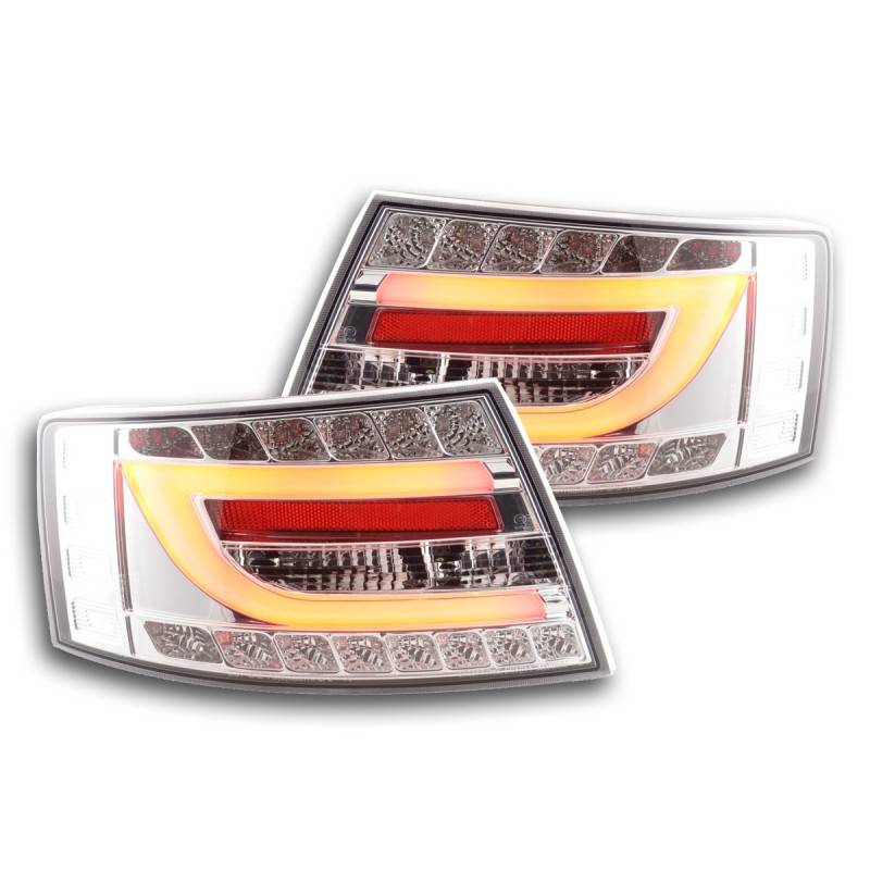 LED taillights set Audi A6 Limo (4F) 04-08 chrome