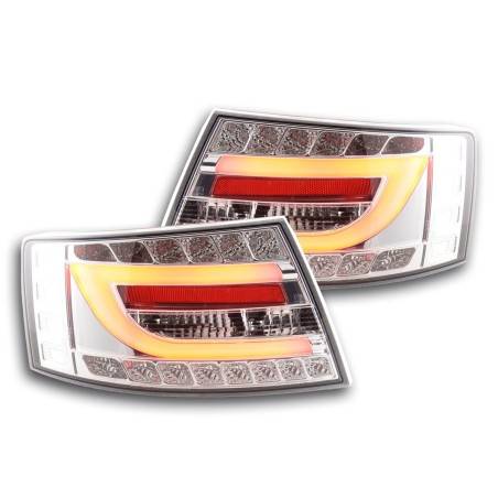 LED taillights set Audi A6 Limo (4F) 04-08 chrome