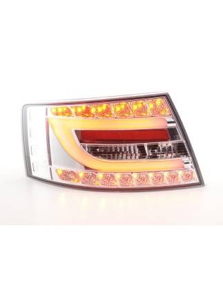 LED taillights set Audi A6 Limo (4F) 04-08 chrome