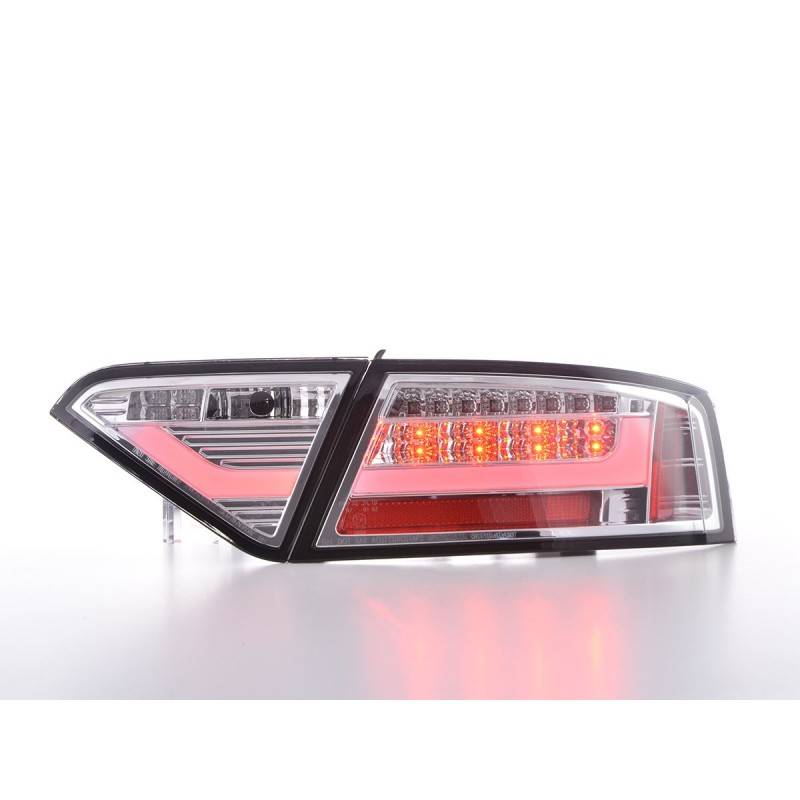 LED taillights Lightbar Audi A5 8T Coupe / Sportback 07-11 chrome