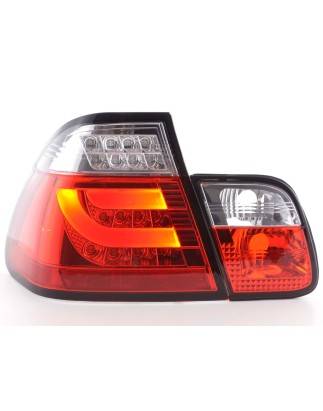 LED taillights set BMW 3-series E46 Limo 98-01 red / clear