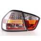 LED taillights set BMW 3-series E90 sedan 05-08 chrome