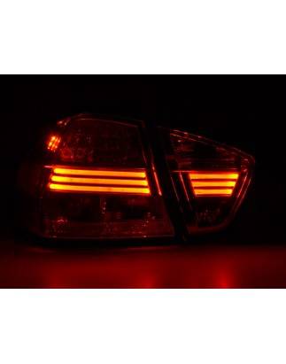 LED taillights set BMW 3-series E90 sedan 05-08 chrome