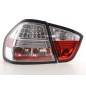 LED taillights set BMW 3-series E90 sedan 05-08 chrome