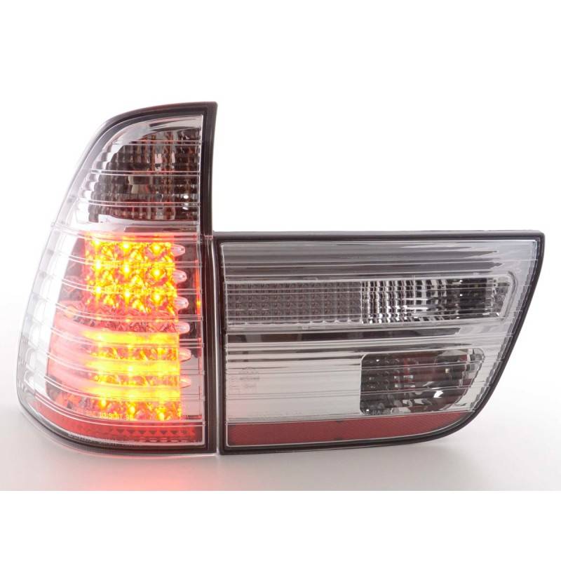 Feux arrières LED BMW X5 E53 98-02 chrome