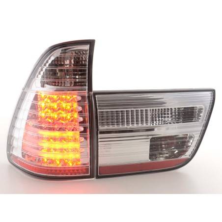 Feux arrières LED BMW X5 E53 98-02 chrome