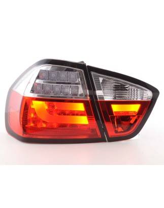 LED taillights set BMW 3-series E90 Limo 05-08 red / clear