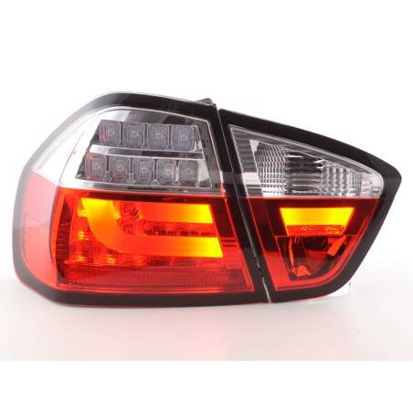 LED taillights set BMW 3-series E90 Limo 05-08 red / clear