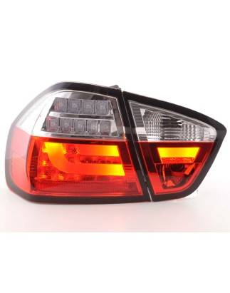 LED taillights set BMW 3-series E90 Limo 05-08 red / clear