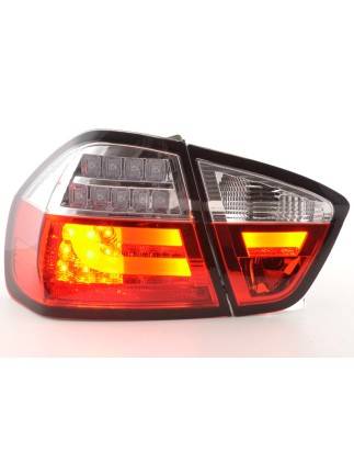 LED taillights set BMW 3-series E90 Limo 05-08 red / clear