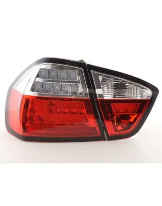 LED taillights set BMW 3-series E90 Limo 05-08 red / clear