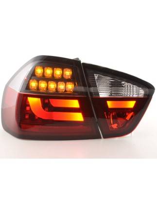 Kit feux arrière LED BMW Série 3 E90 Limo 05-08 rouge / noir