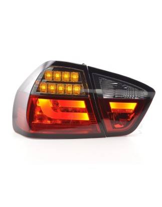 Kit feux arrière LED BMW Série 3 E90 Limo 05-08 rouge / noir