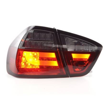 Kit feux arrière LED BMW Série 3 E90 Limo 05-08 rouge / noir