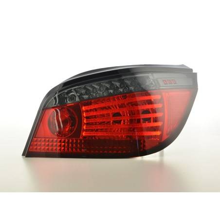 Kit feux arrières LED BMW Série 5 E60 berline 08-09 rouge / noir