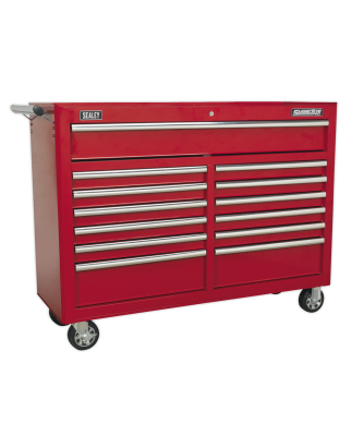 Rollcab 13 Drawer with Ball-Bearing Slides - Red