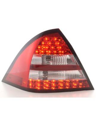 LED taillights set Mercedes C-Class W203 Limo 05-07 red / clear