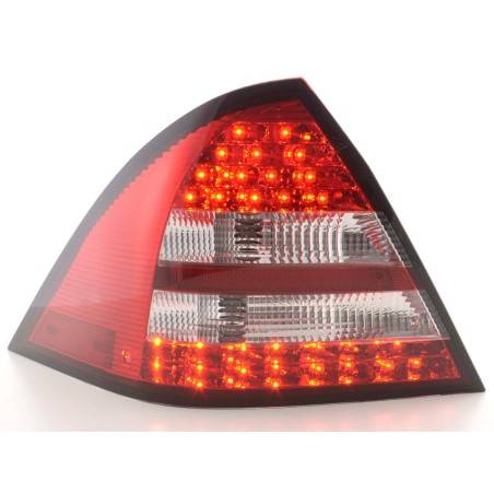 LED taillights set Mercedes C-Class W203 Limo 05-07 red / clear