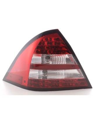 LED taillights set Mercedes C-Class W203 Limo 05-07 red / clear