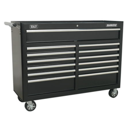 Rollcab 13 Drawer with Ball-Bearing Slides - Black