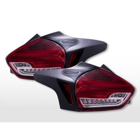 Feux arrière LED Ford Focus (C346) 2015-2018 rouge/clair