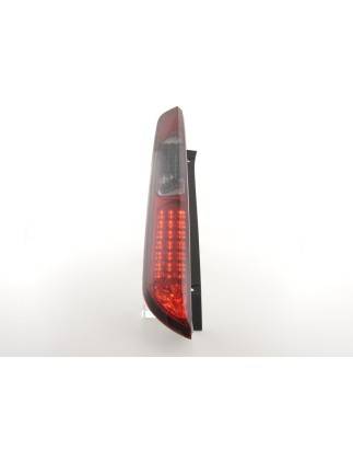 LED taillights set Ford Focus 2 5-door 04-08 red / black