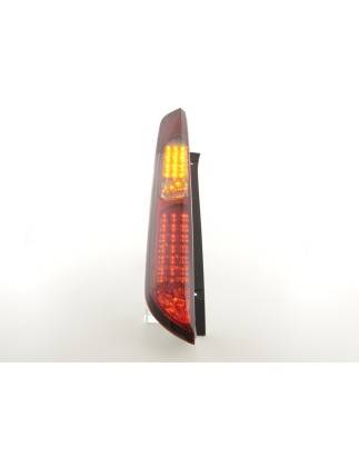 LED taillights set Ford Focus 2 5-door 04-08 red / black