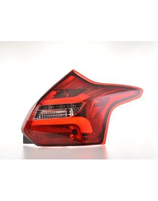 LED taillights set Ford Focus 3 hatchback 11-14 red / clear