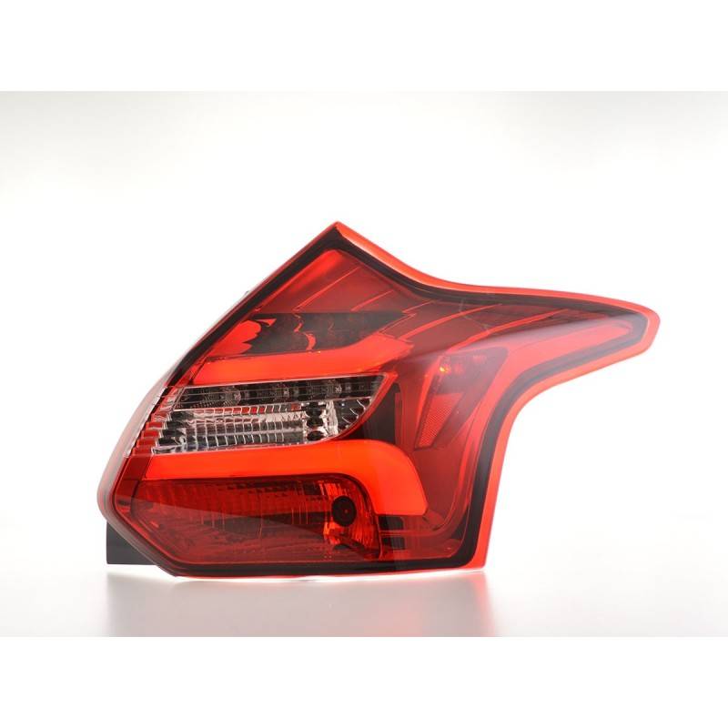 LED taillights set Ford Focus 3 hatchback 11-14 red / clear