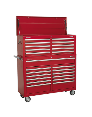 Tool Chest Combination 23 Drawer with Ball-Bearing Slides - Red