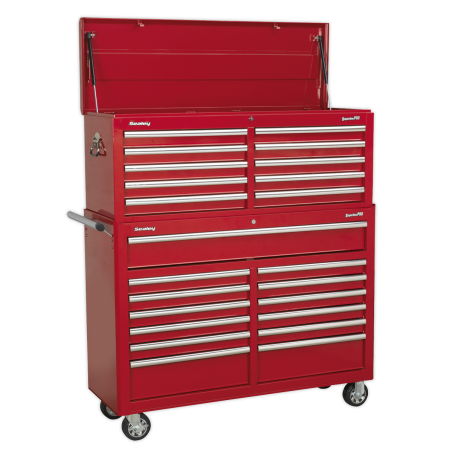 Tool Chest Combination 23 Drawer with Ball-Bearing Slides - Red